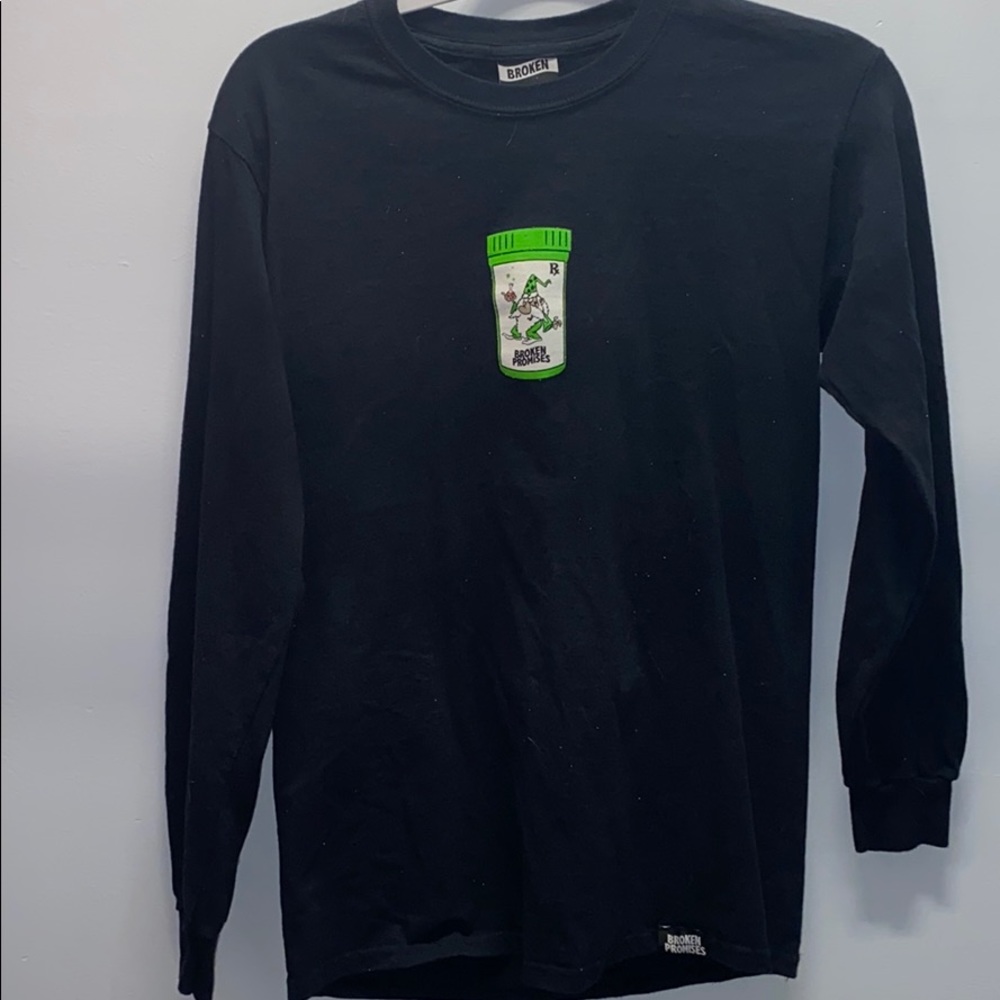 Broken promises getting high black long sleeve